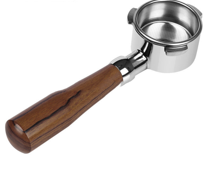54mm Handle Walnut Coffee Handle Bottomless Stainless Steel