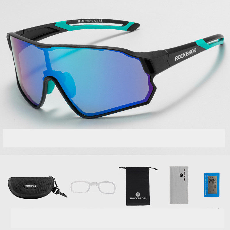 New Cycling Glasses Polarized Color Changing Windproof Myopia Running Sports