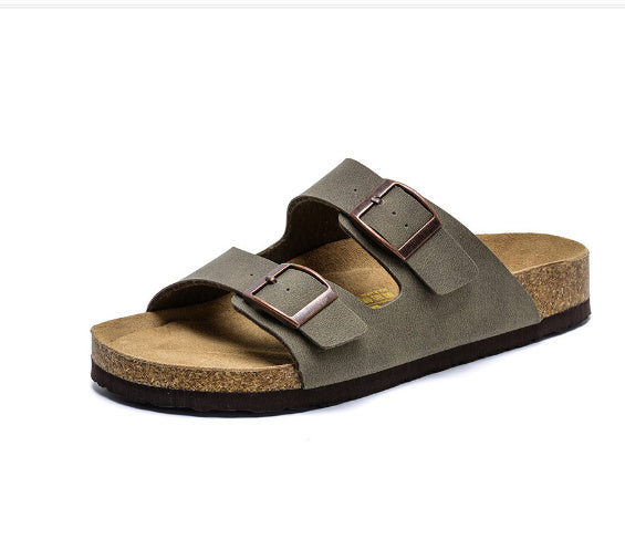 Flat Bottomed Women's Slippers With A Straight Shape For Outer Wear