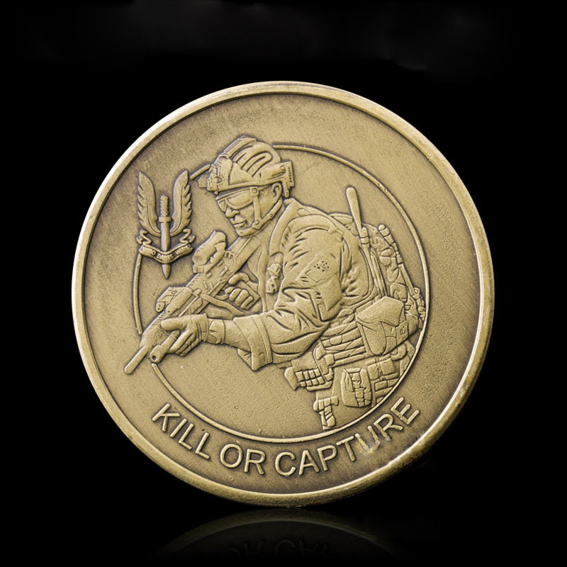 Foreign Sniper Commemorative Coin Nickel Plated Silver Commemorative Medal