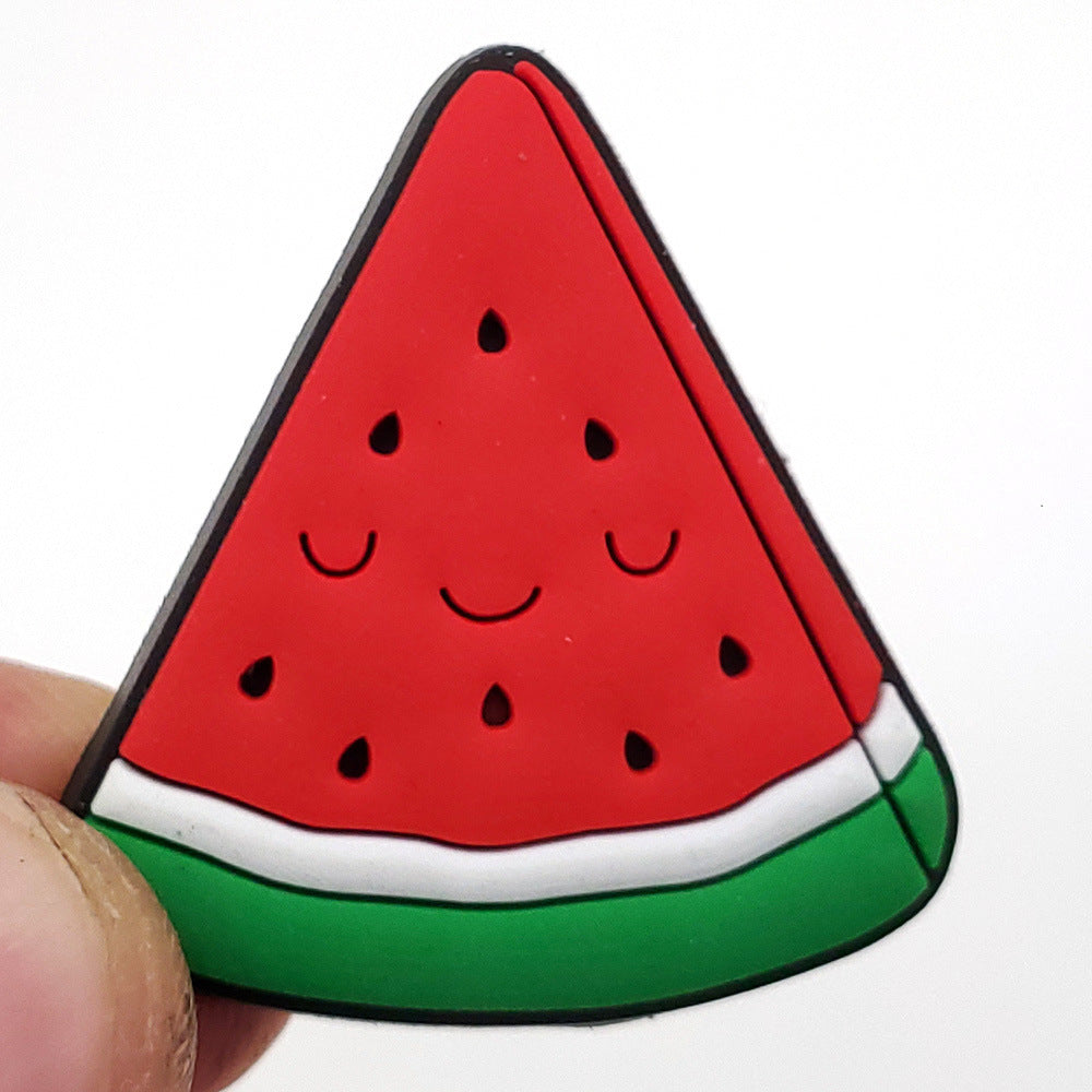 Cartoon Food Hole Shoes Shoe Ornament Shoe Buckle PVC Eva Sandals Decorative Accessories