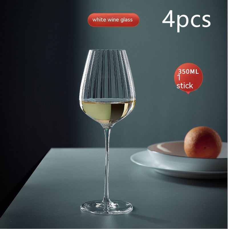 Rainbow Burgundy Crystal Red Wine Glass