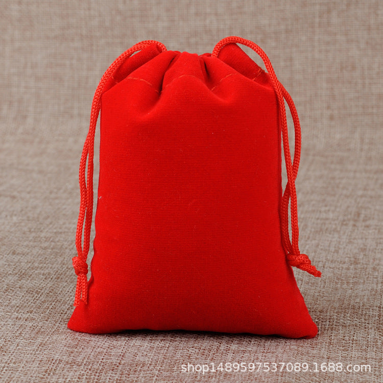 Black Velvet Bundle Pocket Drawstring Jewelry Packaging