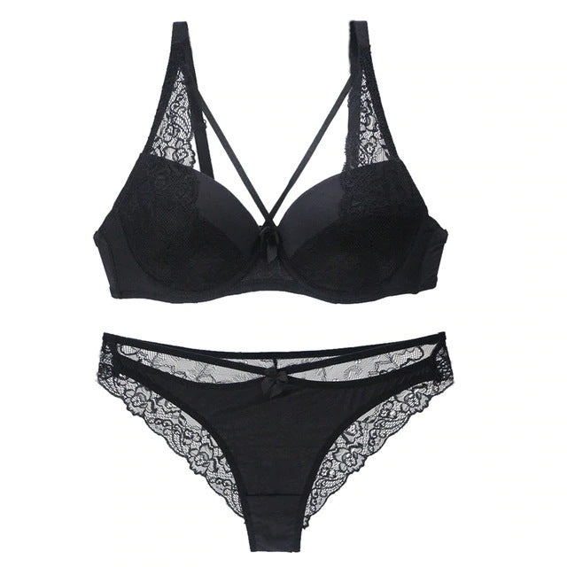Women's Lace Bra Panties Set