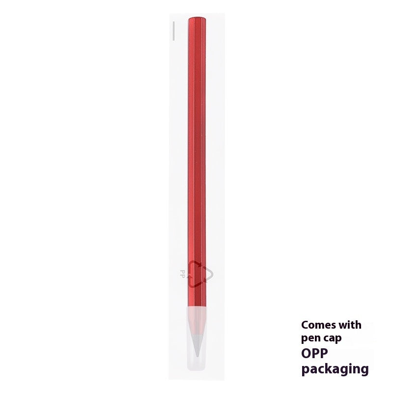 Black Technology Can't Finish Writing Metal Octagonal Penholder Eternal Pencil