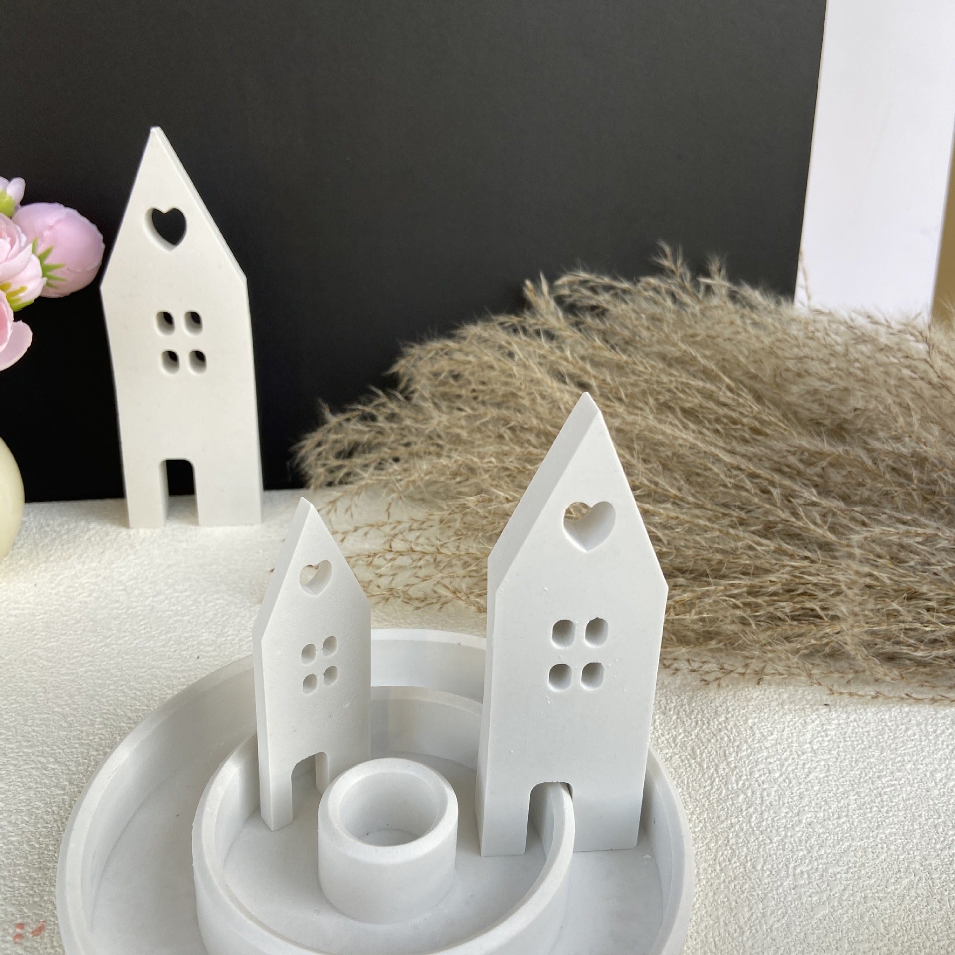 Heart-Shaped Silicone Mold Lighthouse House