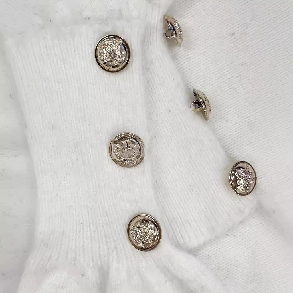 European And American V-neck Solid Color Loose Temperament Knitted All-matching Sweater