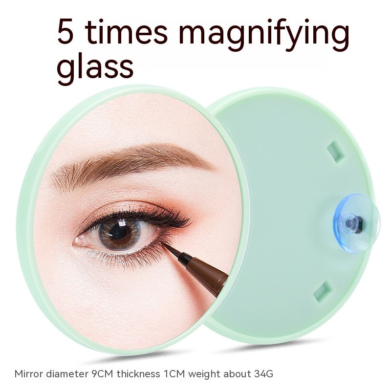 Household Fashion Simple Suction Cup Plastic Cosmetic Mirror