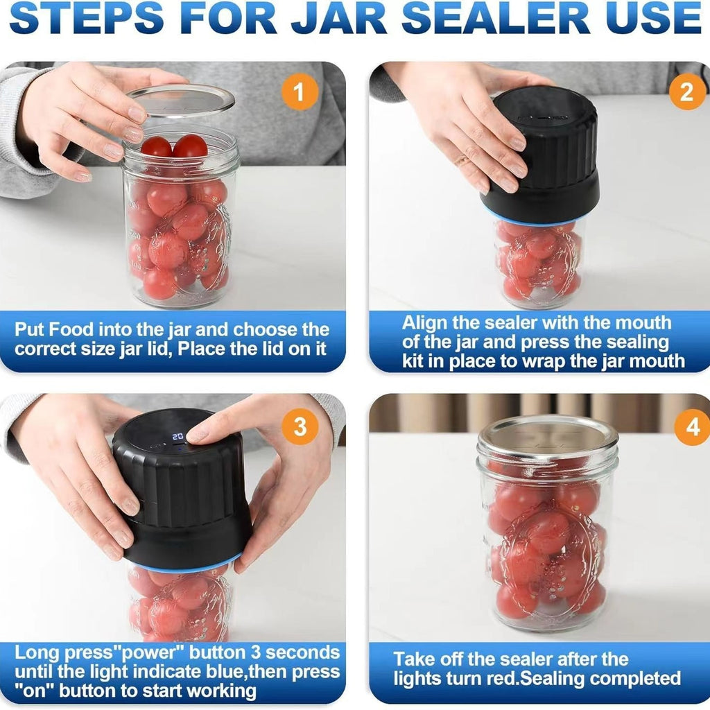 Electric Mason Jar Vacuum Sealing Machine Automatic Integrated