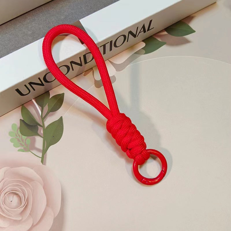 Color Matching Knotted Mobile Phone Lanyard Creative Weaving