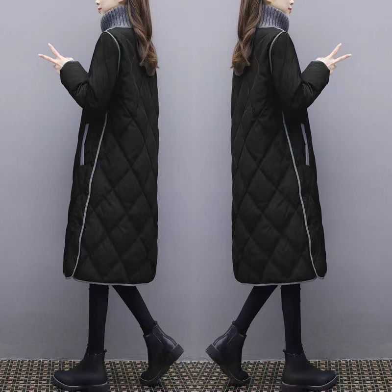Women's Loose-fitting Mid-length Knee-length Fashion Cotton Jacket