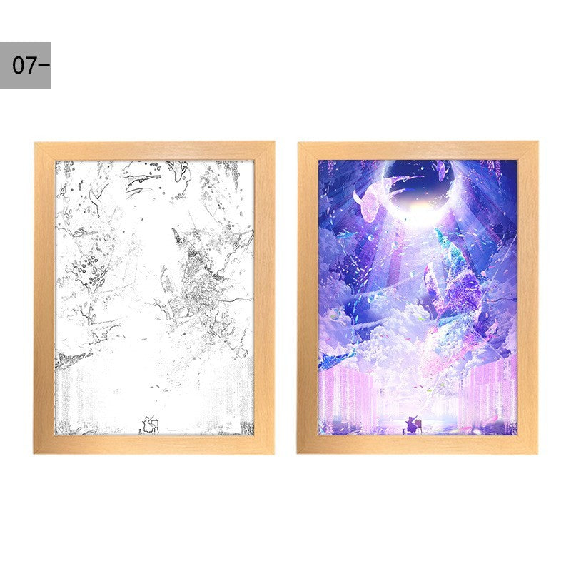 Starry Sky Beautiful Dream Simple Ins Creative Light Painting