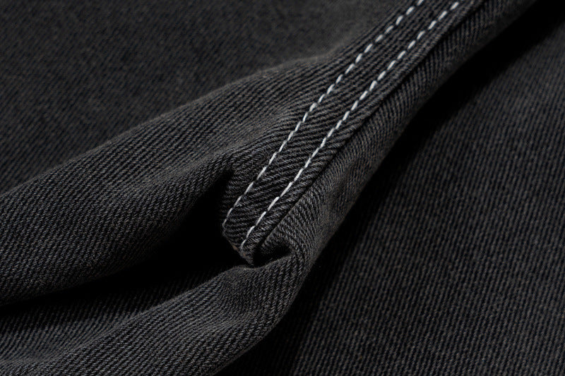 Dirty Gradual Change From Black To Gray Jeans