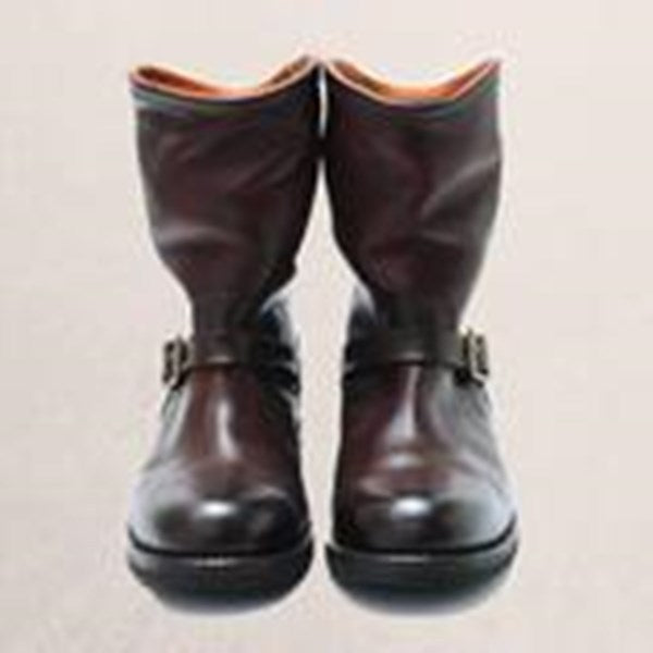 Simple Casual Pointed Wedge Heel Martin Boots