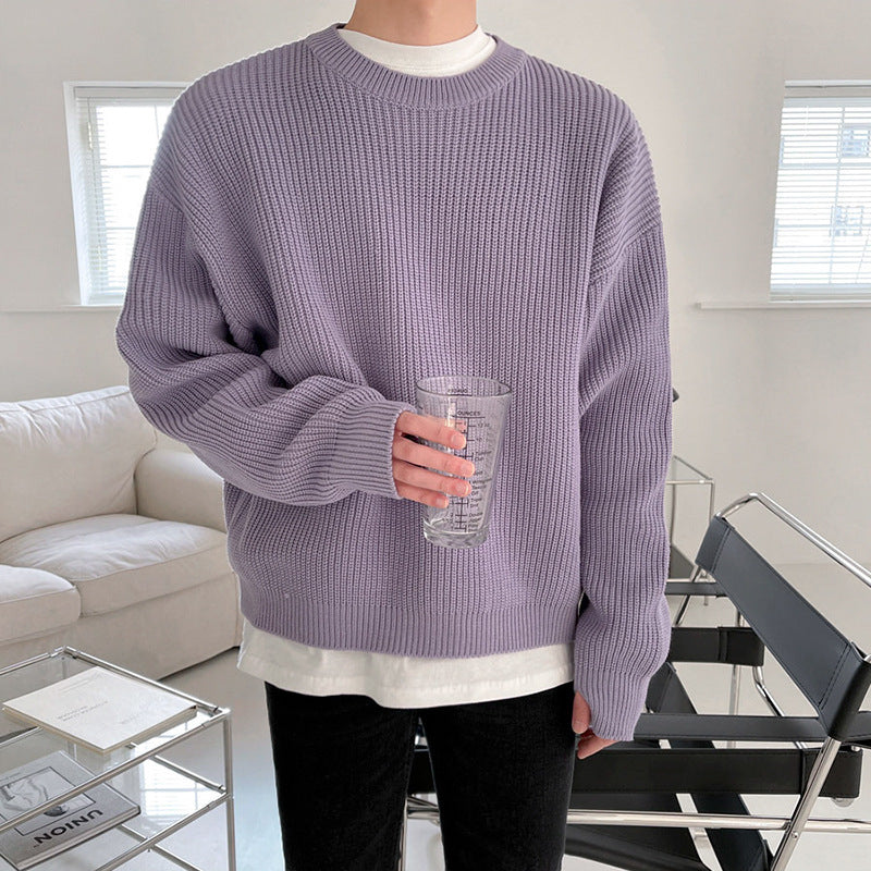 Fashion Personality Round-neck Sweater Men