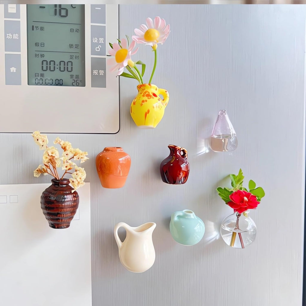 Mini Vase Refridgerator Magnets Domestic Ornaments