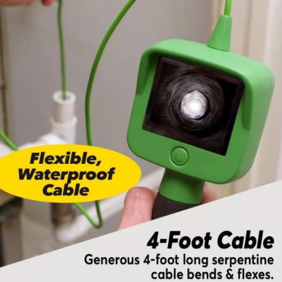 Endoscope Camera 2.4 Inch LCD Screen 1.2M Gooseneck Cable In