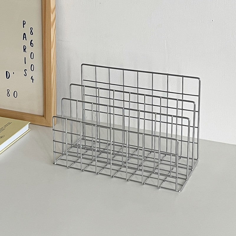 Simple Iron Desktop Storage Rack