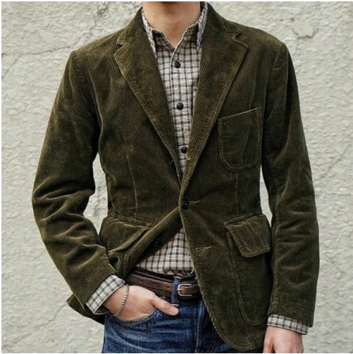 Men's casual fashion solid color jacket