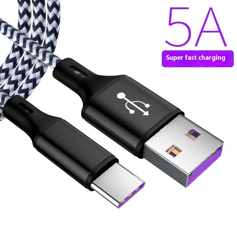 USB Type-C Cable Super Fast Charge Nylon Woven