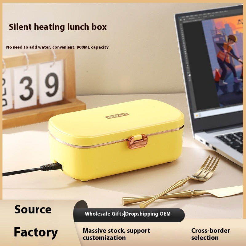 Mini Heating Insulated Lunch Box Plug-in Electric Office Worker Student Bento Stainless Steel Liner Gift