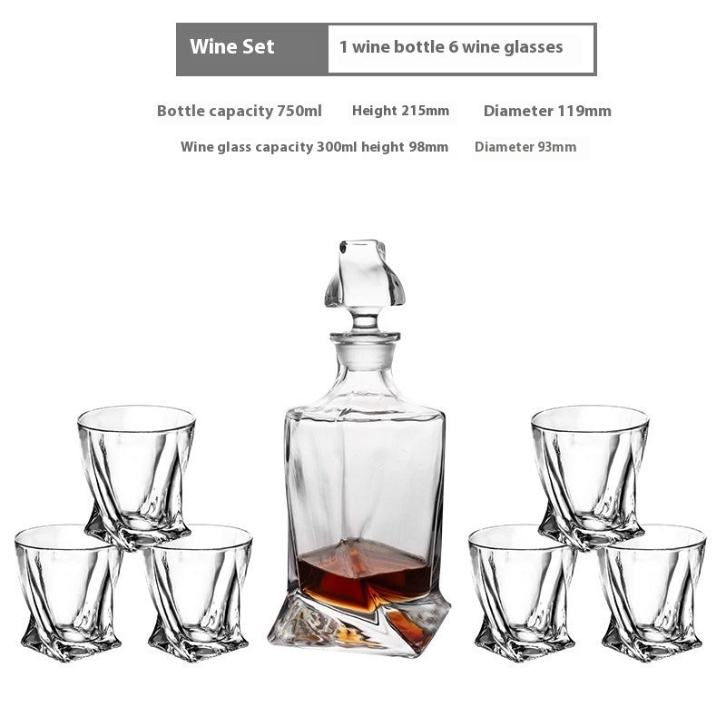 Creative Whiskey Liquor Glass Suit