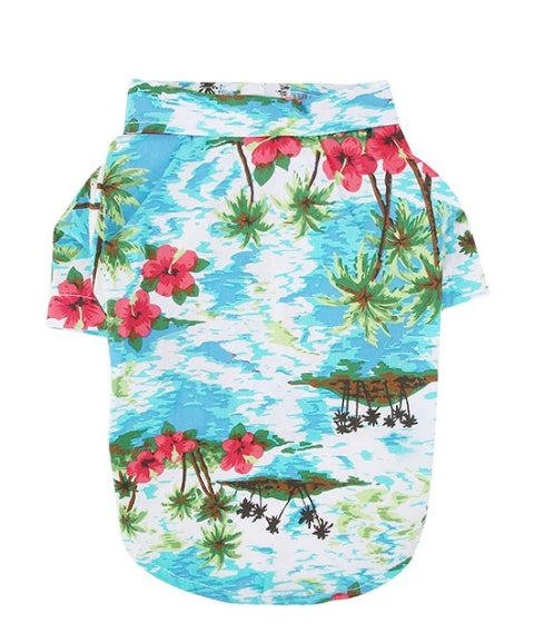 Hawaiian dog style shirt clothes