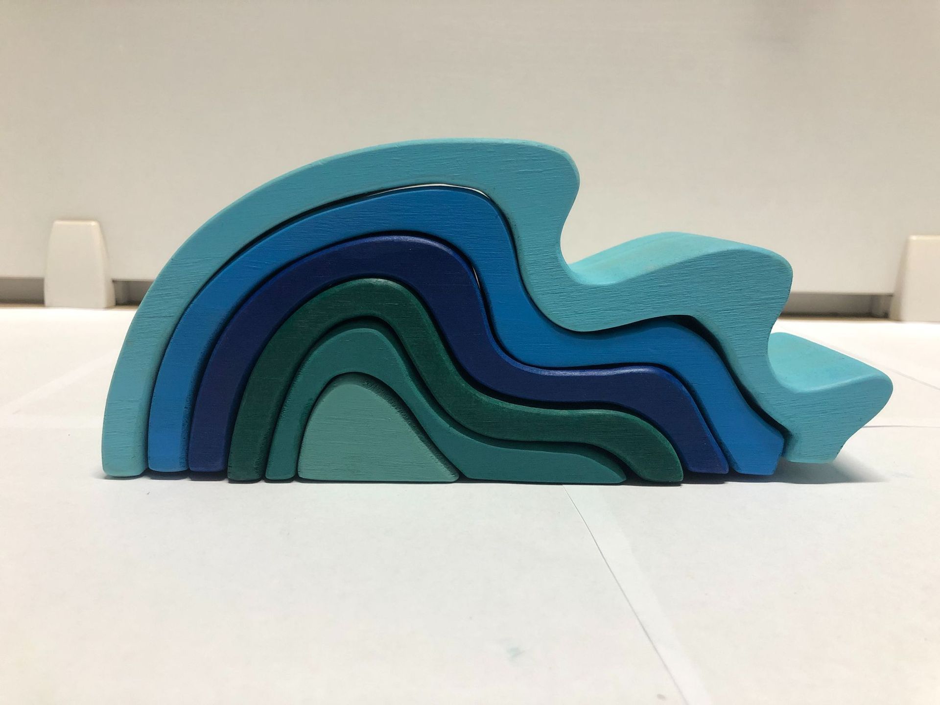 Early education stacking high blocks