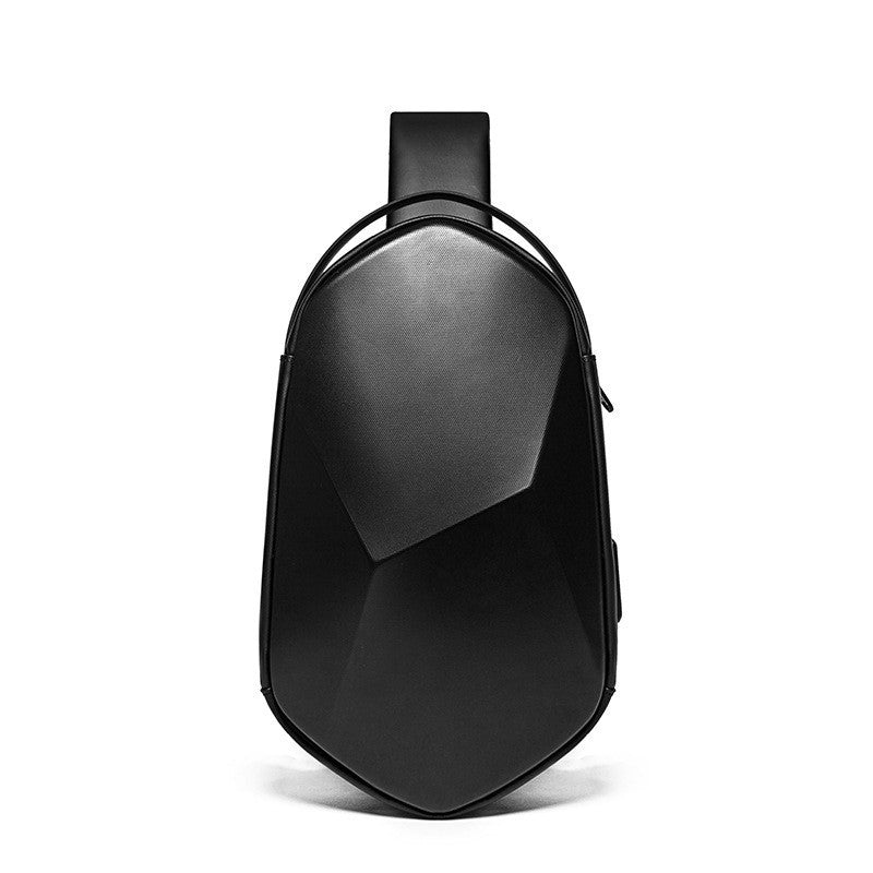 Hard shell polyhedron fashionable men's bag