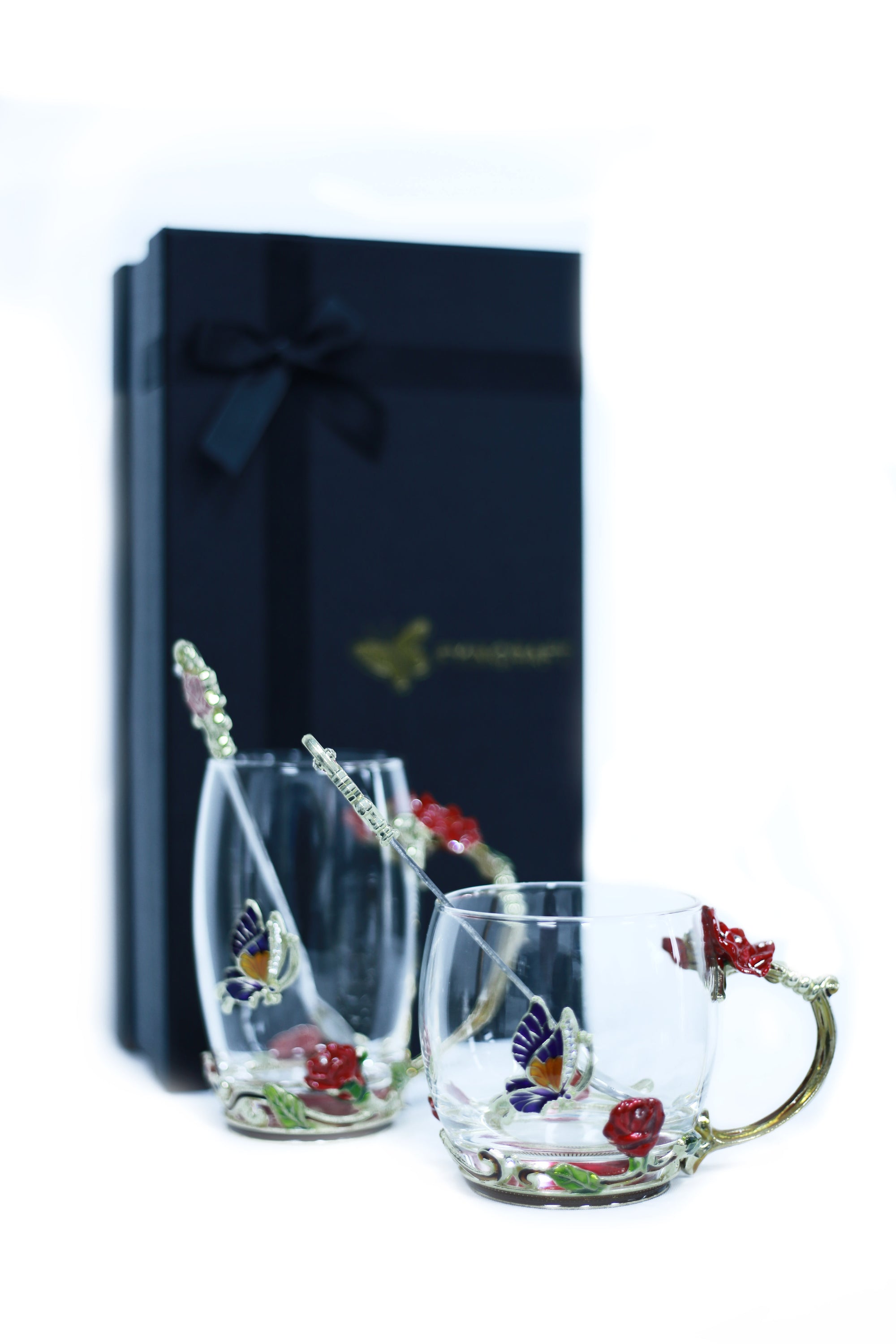 Enamel Glass Water Cups