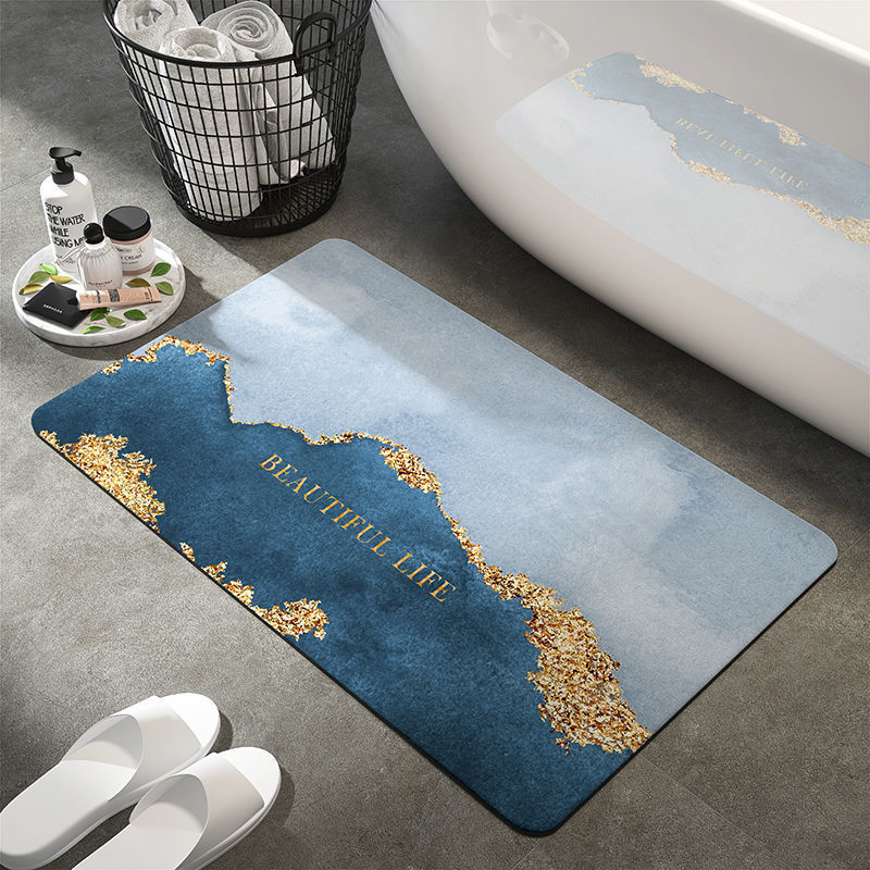 Diatom Ooze Bathroom Absorbent Non-slip Floor Mat