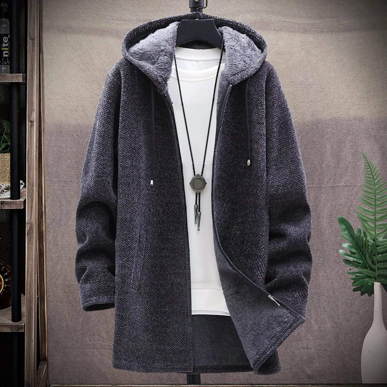 Men's Hooded Padded Sweater