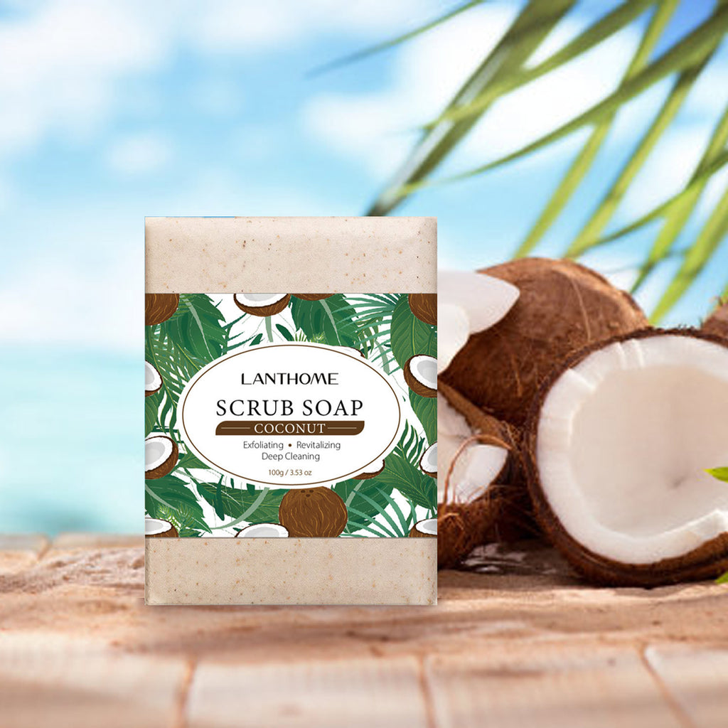 Facial Scrub Soap Essential Oil Cleansing Facial Body Scrub Soap