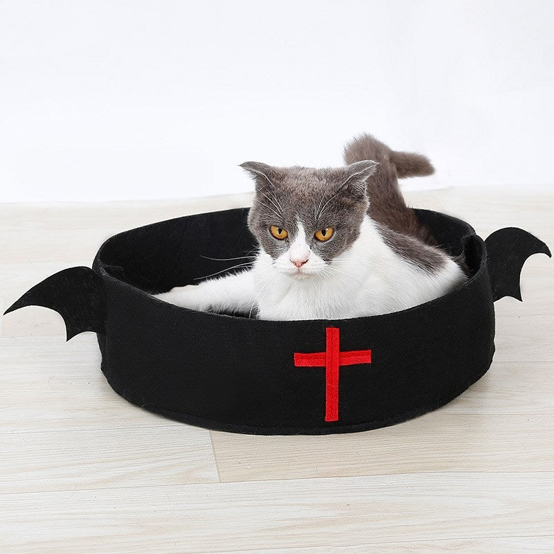 Halloween Christmas Horror Pet Cat Dog Bed