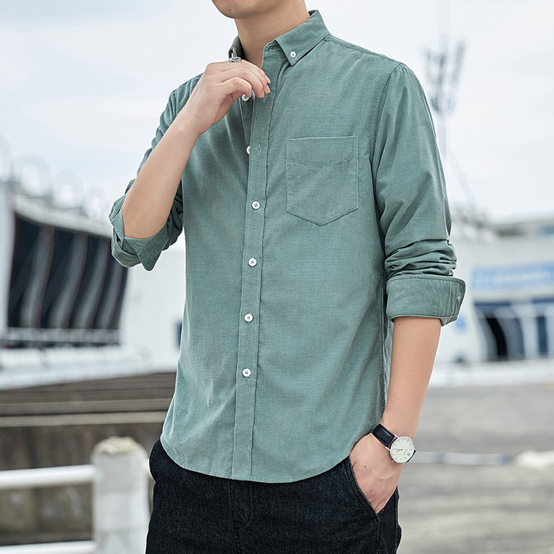 Corduroy Men's Long Sleeve Shirt