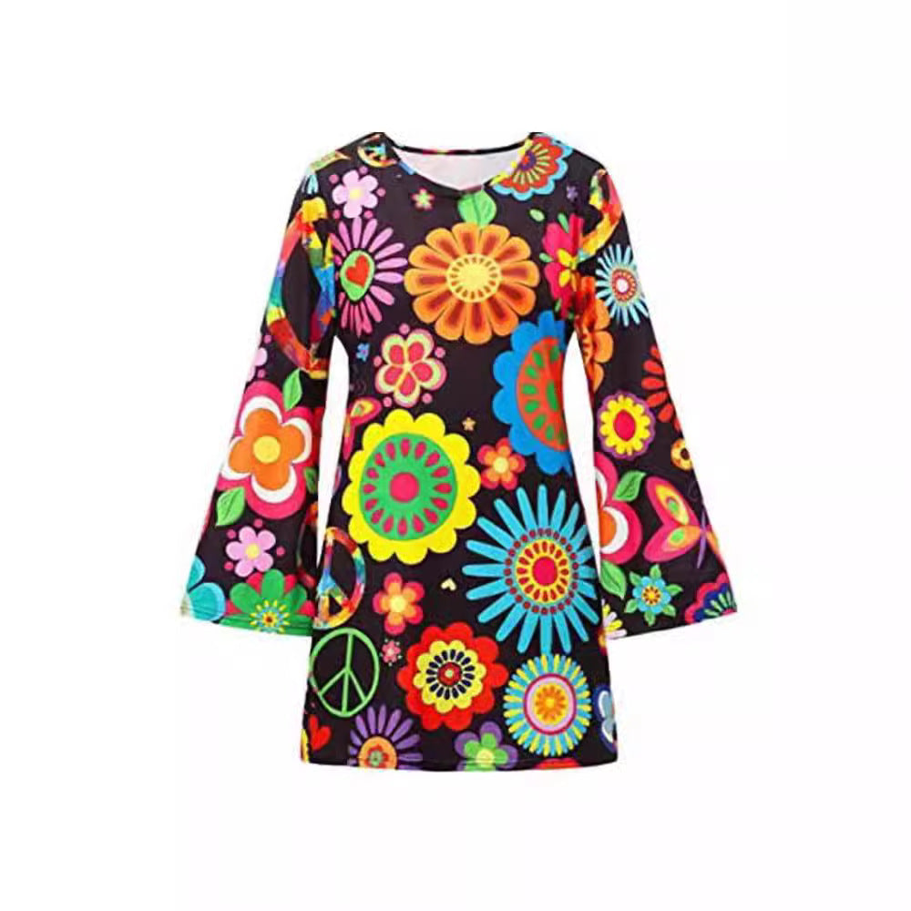 Digital Printing Festival Theme Dress