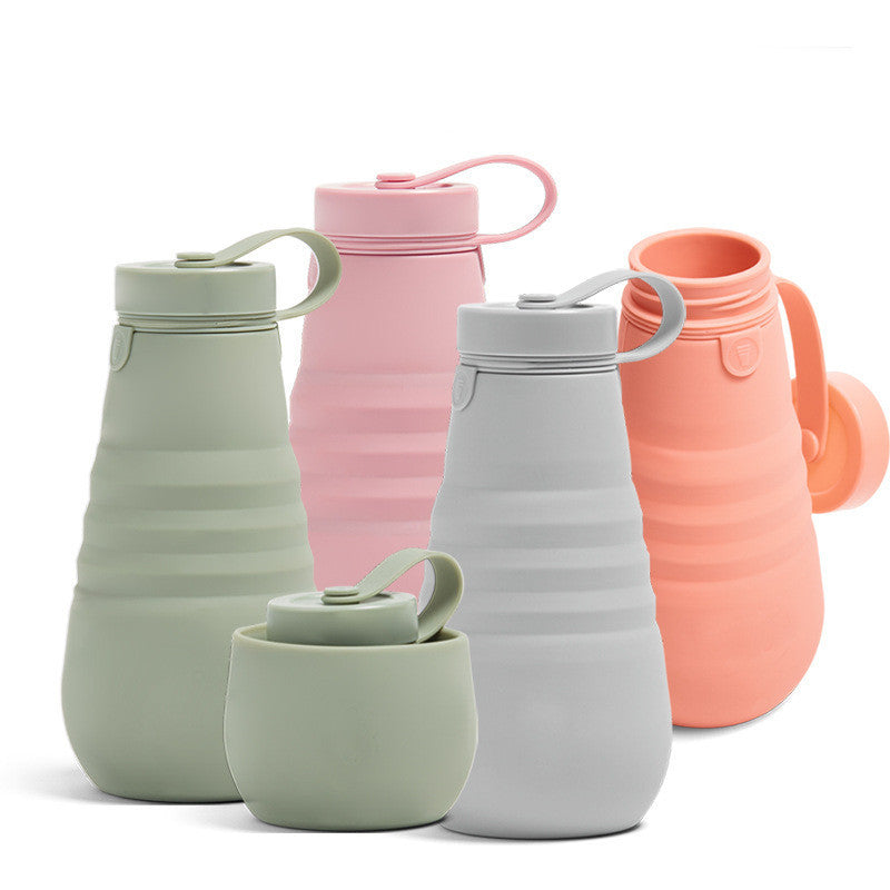 Retractable Sports Silicone Foldable Water Cup