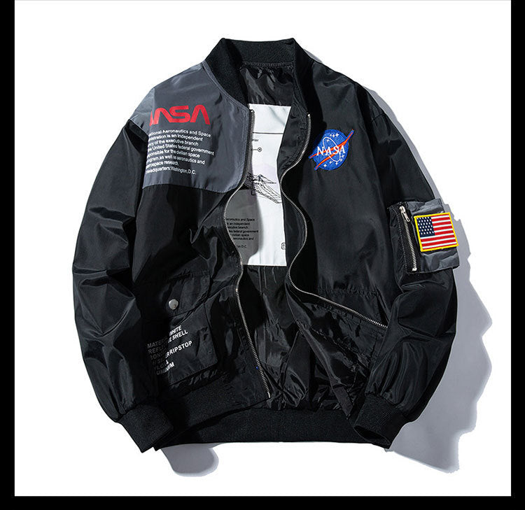Spring and autumn men's bomber jacket men's astronaut overalls men's and women's overalls astronaut air force one
