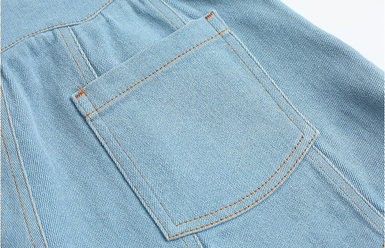 Women's lace denim shorts