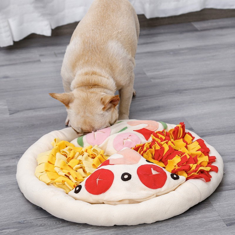 Pizza pet sniffing pad