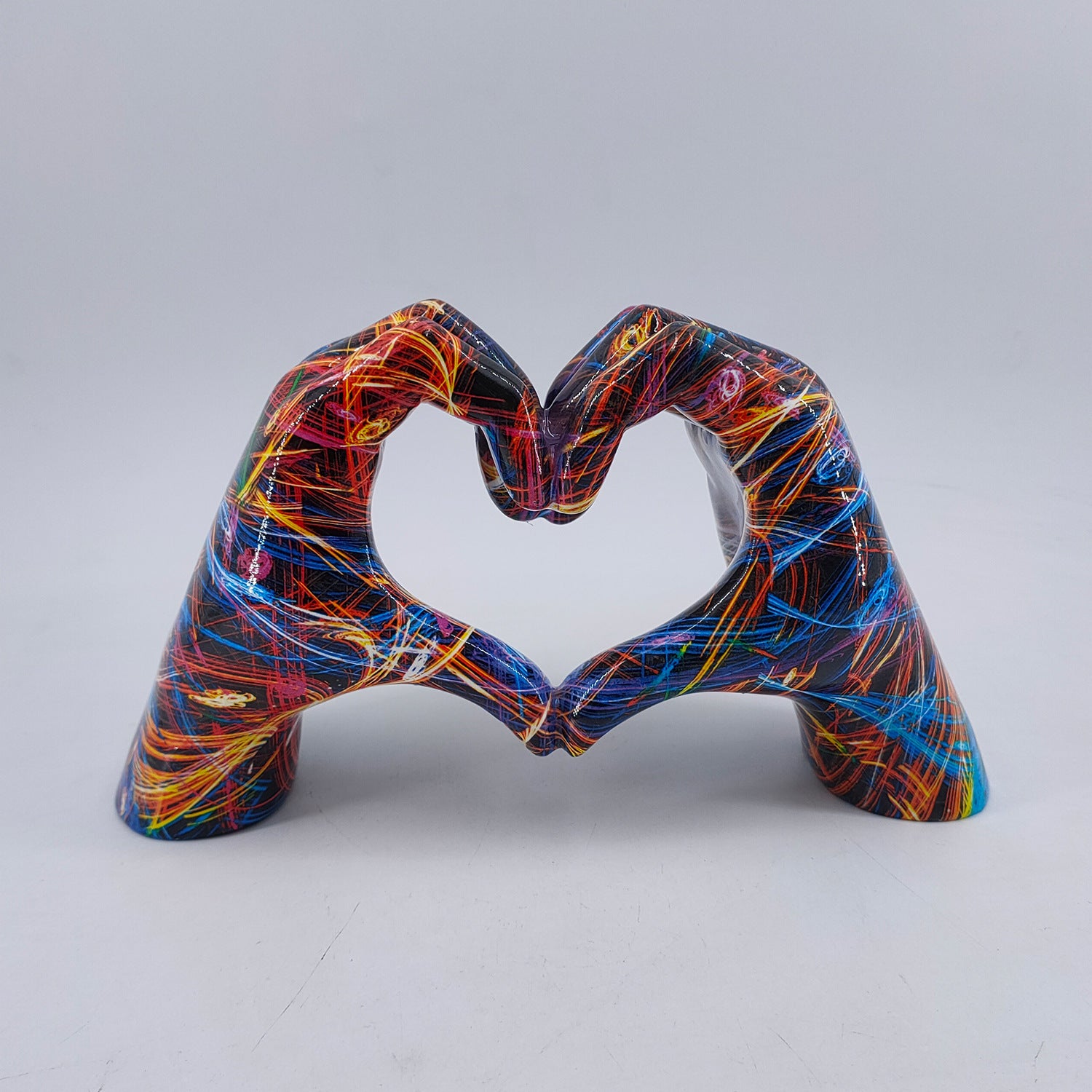 Graffiti Love Gestures Ornaments Resin Crafts