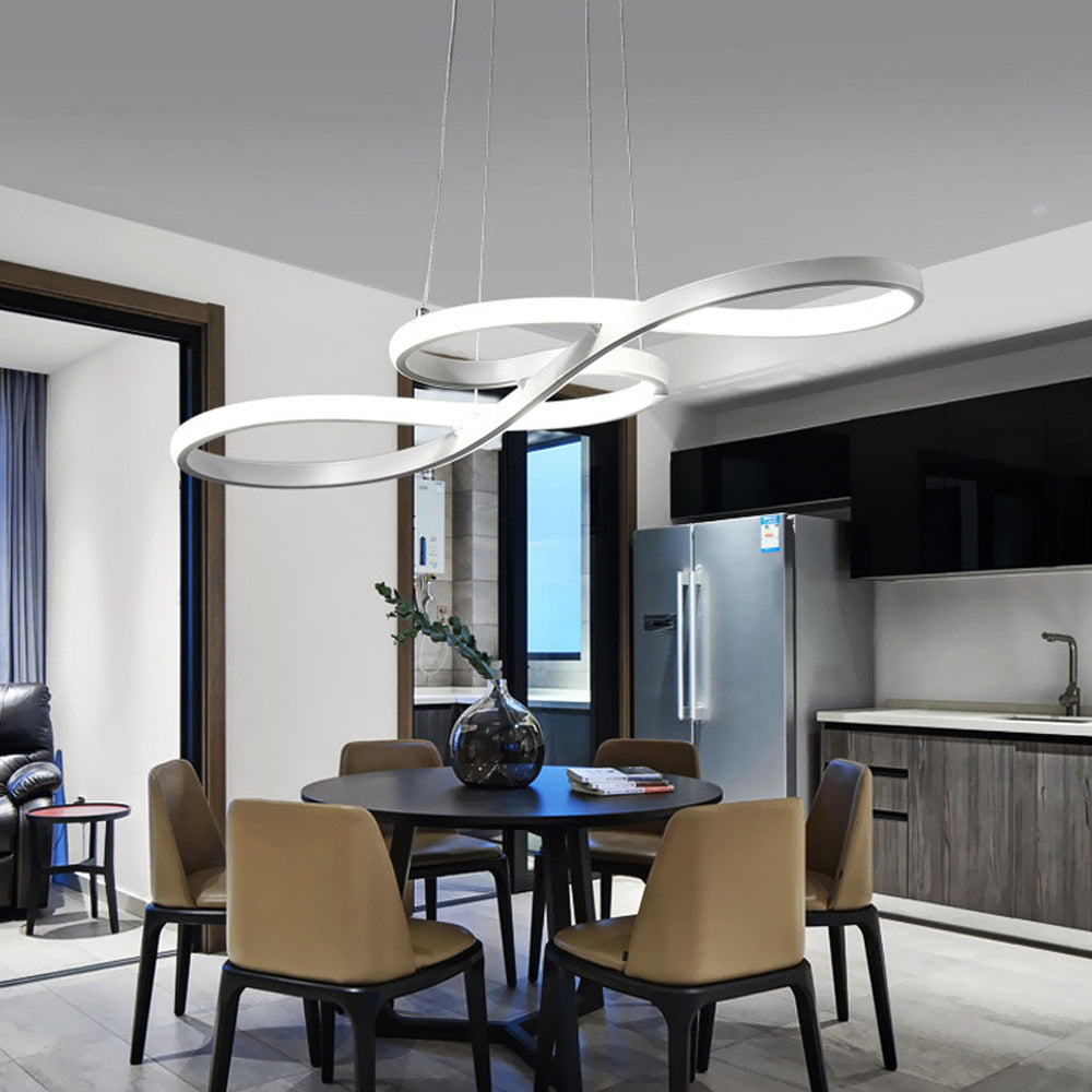 Led Dining Room Chandelier Simple And Modern Furnishings Chandelier Creative Personalized Fashion Living Room Chandelier Artistic Lamp