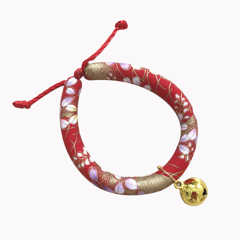 Japanese style pet cat and dog collar necklace