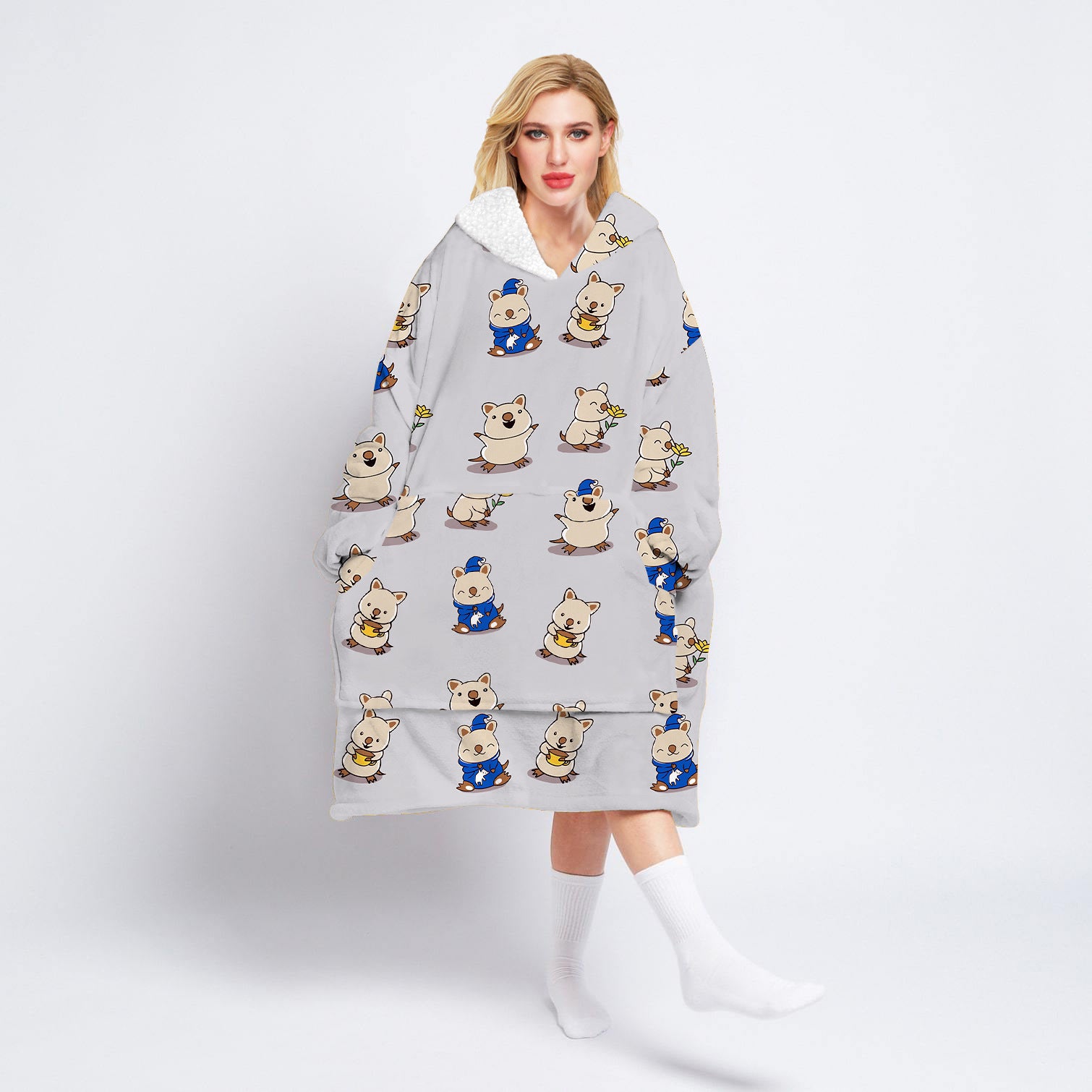 Cashmere adult sweater blanket