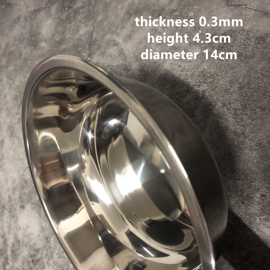 200mlStainless Steel Oblique Mouth Pet Cat Bowl