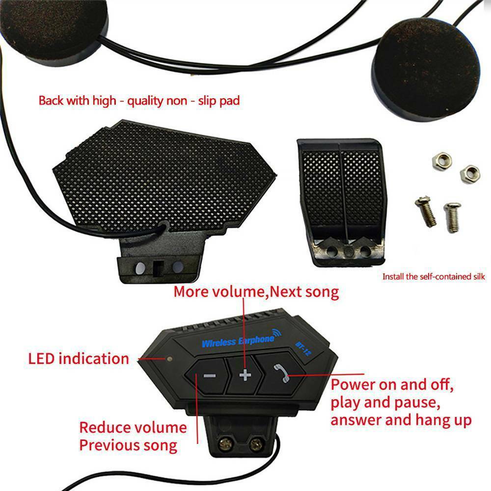 Bluetooth Motorcycle Helmet Headset - Professional Edition