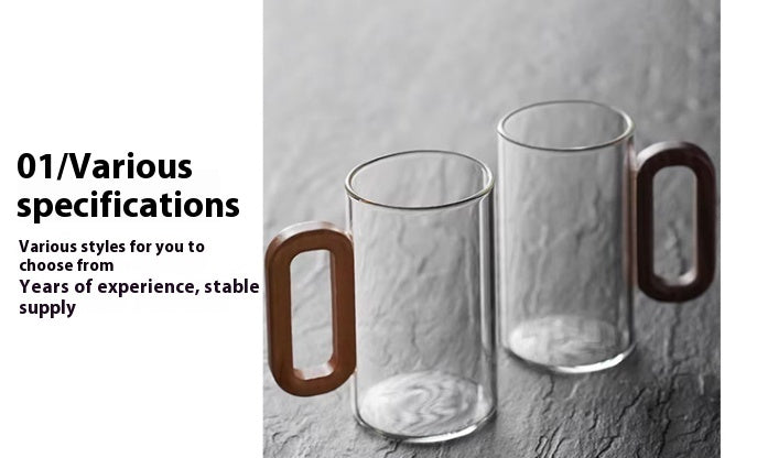 Household Borosilicate Glass Smoky Gray Water Cup