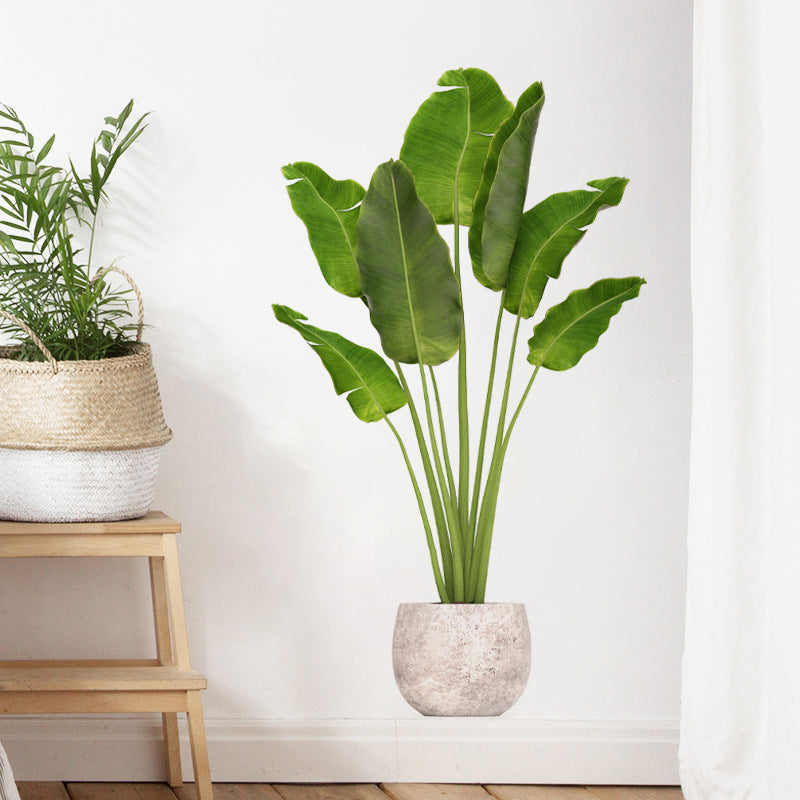Green Plant Potted Simulation Wall Stickers Bedroom Living Room Entrance Home Wall Decoration