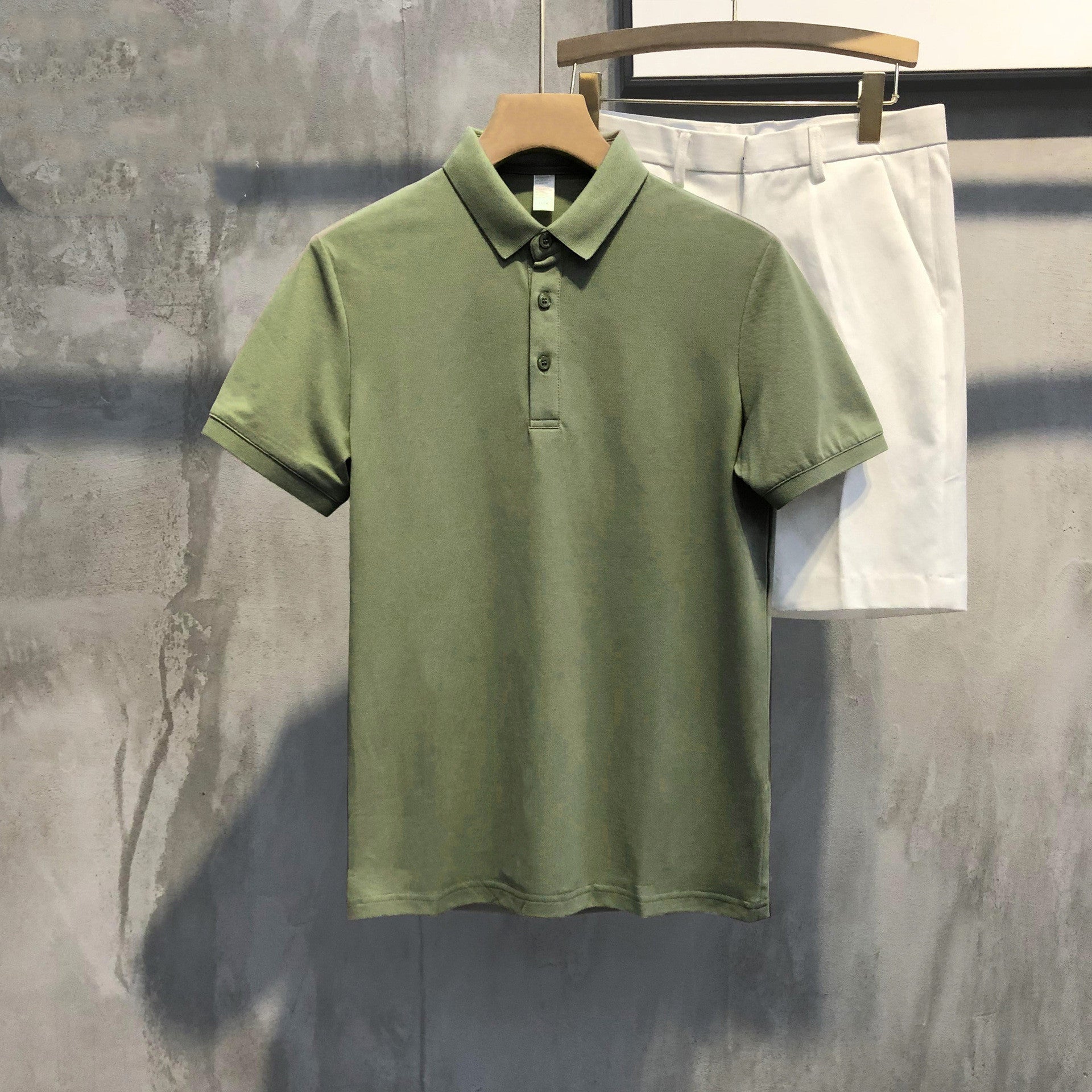 Trendy All-Match Short-Sleeved T-Shirt Slim Polo Shirt Top