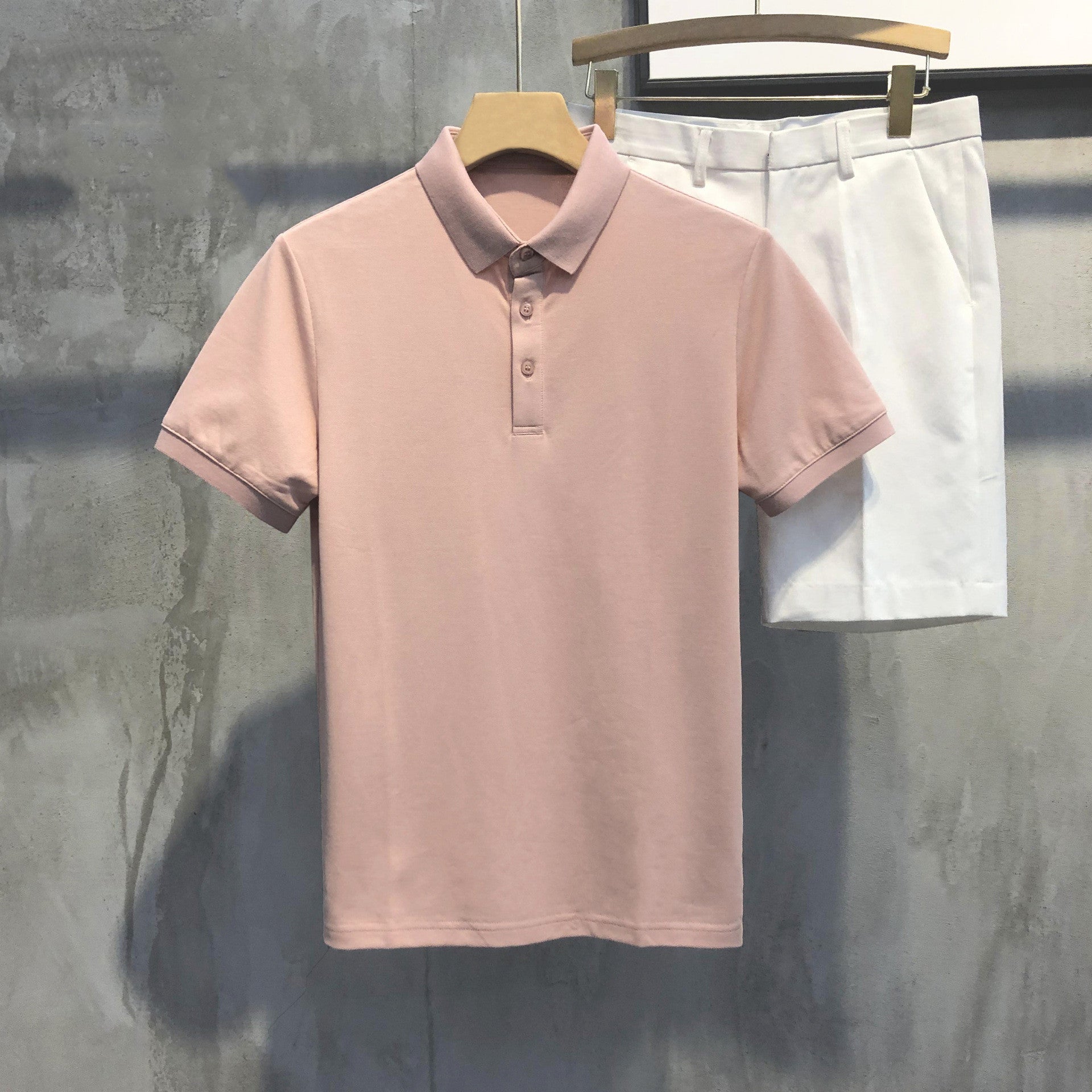 Trendy All-Match Short-Sleeved T-Shirt Slim Polo Shirt Top